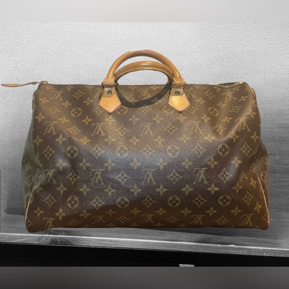 LOUIS VUITTON SPEEDY 40 VINTAGE - Picture 1 of 10